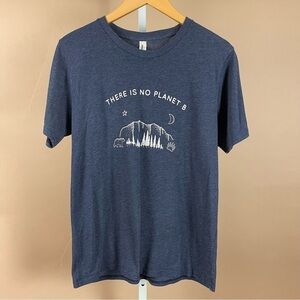 Save Planet Earth There Is No Planet B Medium Graphic Tee Mountain Bear Moon